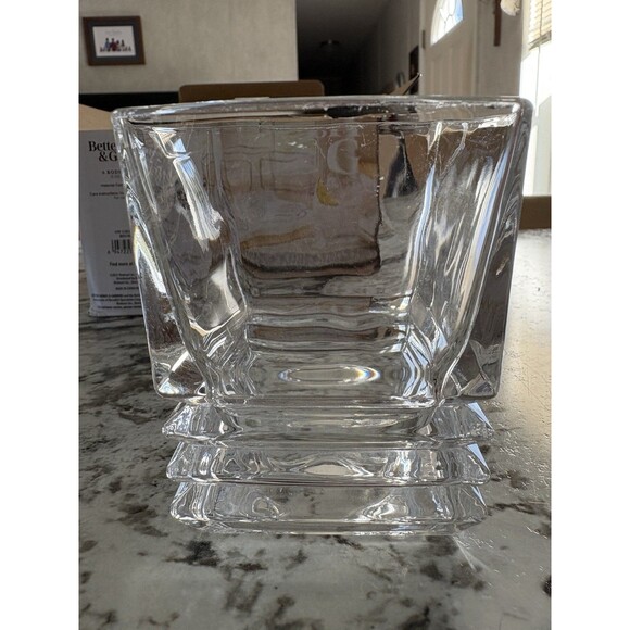 Better Homes and Gardens Set Of 4 Square Bodega Glasses NIOB - Picture 1 of 6